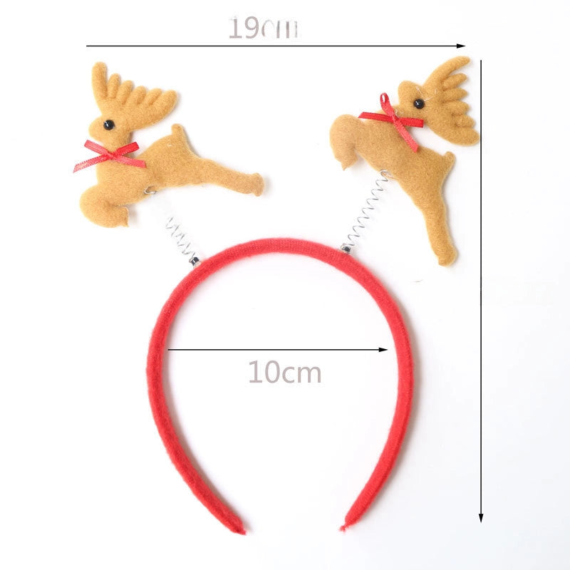 Christmas Hairband Old Man Snowman Elk Horn Headband Christmas Decorations Children Party Headdress