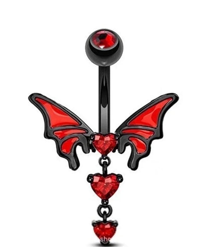 Cool Style Heart Shape Stainless Steel Plating Nipple Ring Belly Ring Nose Ring