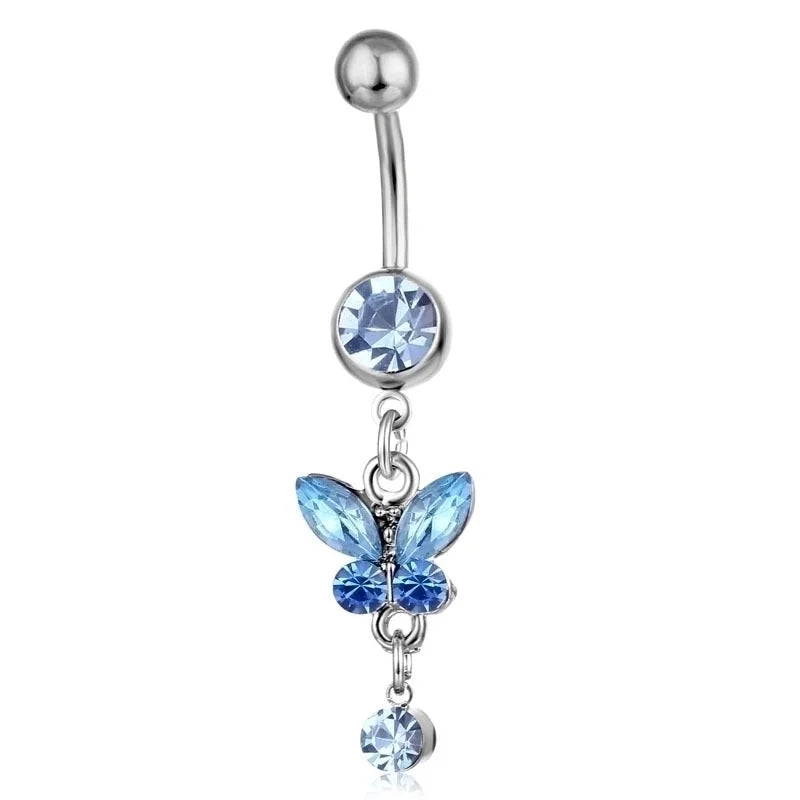 Belly Rings Fashion Bow Knot Rhinestone