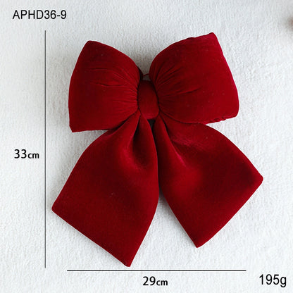 Christmas Minimalist Classic Style Bow Knot Holiday Festival Hanging Ornaments Decorations Hanging Ornaments