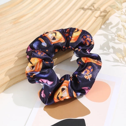 Halloween Basic Women's Pumpkin Polyester Hair Tie