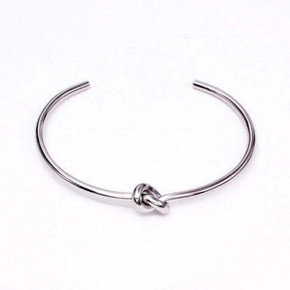 Minimalist C Shape Stainless Steel Titanium Steel Gold Plated Bangle In Bulk