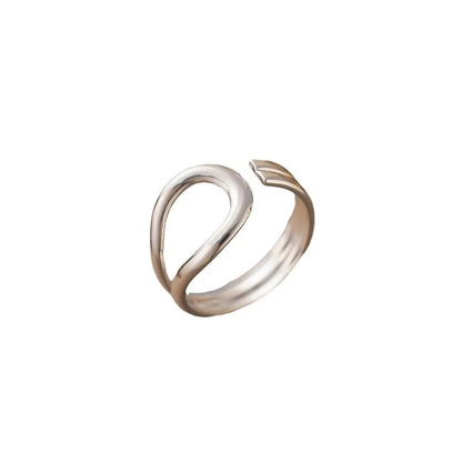 3 Pieces Minimalist Solid Color Titanium Steel Plating Rings