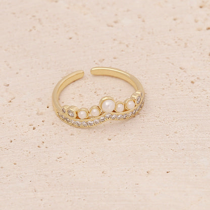 Women Metal Heart Copper Electroplating Rings