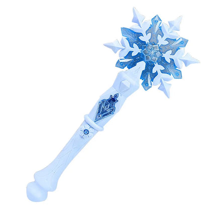Girls Set Christmas Snowflake Flash Glow Stick Magic Scepter Stick Children Flash Toy