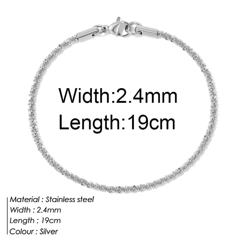Casual Classic Style Geometric 304 Stainless Steel Cauliflower Necklace Bracelets In Bulk