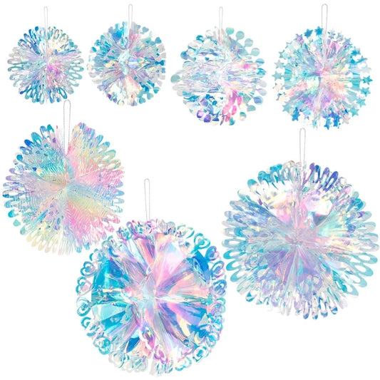 Christmas IG Style Star Snowflake Plastic Party Festival Ornaments