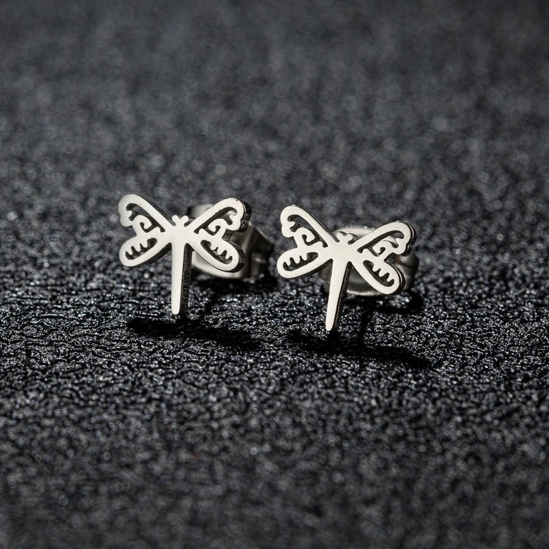 1 Pair Sweet Minimalist Artistic Animal Irregular Polishing Plating 304 Stainless Steel 18K Gold Plated Ear Studs