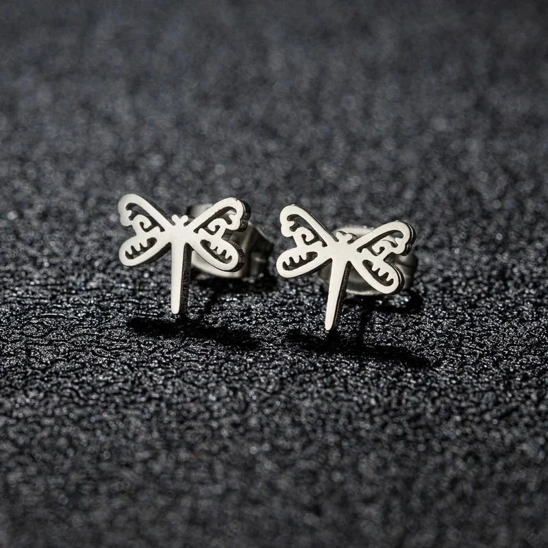 1 Pair Sweet Minimalist Artistic Animal Irregular Polishing Plating 304 Stainless Steel 18K Gold Plated Ear Studs