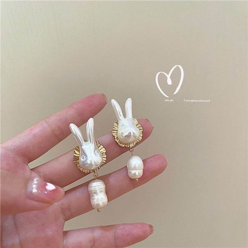 Fashion Geometric Alloy Plating Artificial Pearls Women\'s Earrings 1 Pair