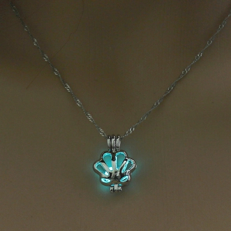 Luminous Hollow Snowflake Pendant Necklace