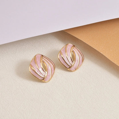 1 Pair Casual Vintage Style Minimalist Geometric 304 Stainless Steel 18K Gold Plated Ear Studs
