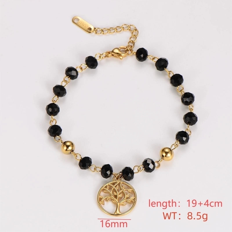 Vintage Style Minimalist Christmas Tree Moon Heart Shape 304 Stainless Steel Bracelets In Bulk Christmas