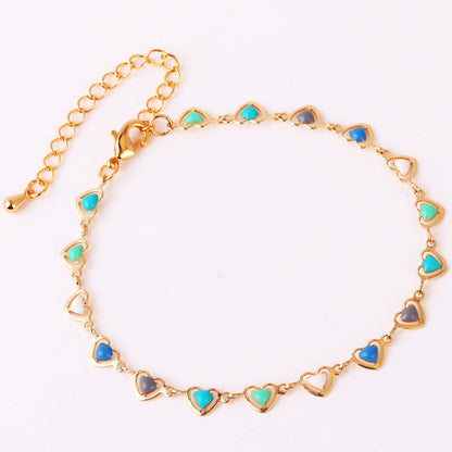 Women Heart Heart Copper Electroplating Necklaces