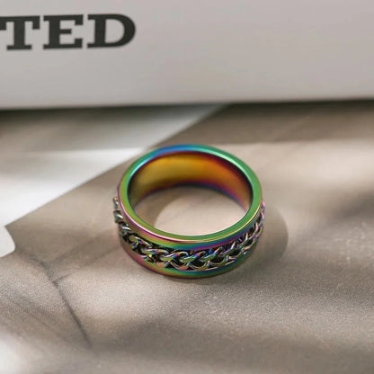 Minimalist Geometric Stainless Steel Rings