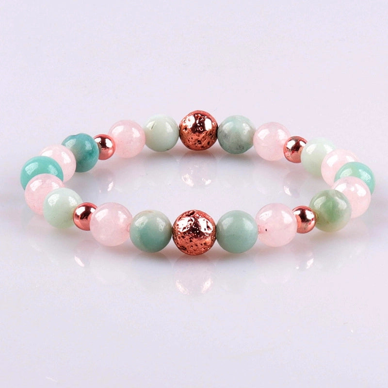 Fashion Round Artificial Crystal Turquoise Beaded Bracelets