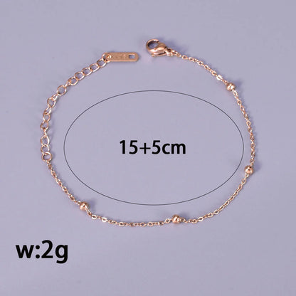 Unisex Korean Heart Anklets