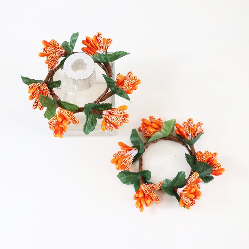 2 Pieces Can Be Matched With Christmas Decoration Pine Needle Napkin Rings For Hotel And Home Use Napkin Holders
