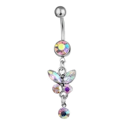 Belly Rings Fashion Bow Knot Rhinestone