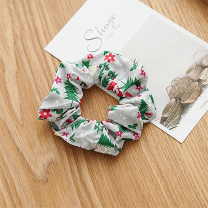 Christmas Romantic Women's Santa Claus Handmade Hair Tie