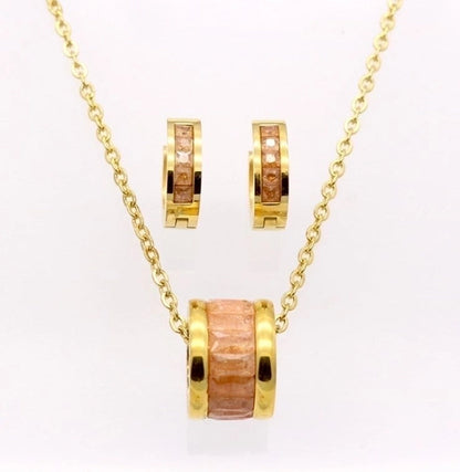 Classic Style Geometric Titanium Steel Pendant Necklace