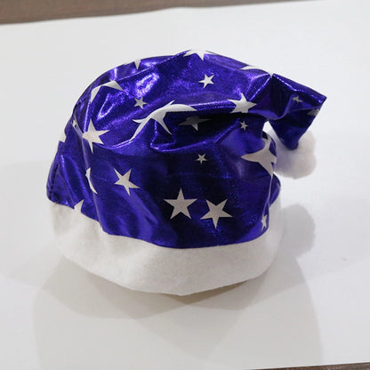 Creative Christmas Decorations Luminous Christmas Brushed Cloth Children's Hat Christmas Gift Cartoon Christmas Hat