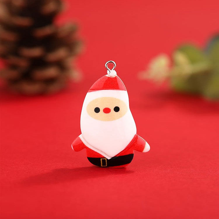 Christmas Resin Hanging Ring Small Pendant Diy Accessories Christmas Tree Decoration Supplies Small Pendant Hanging Ornament