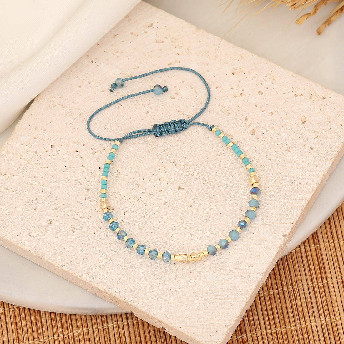 Women Artificial Crystal Knitting Bracelets