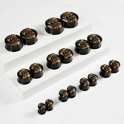 1 Piece Ear Cartilage Rings & Studs Classical Hip-Hop Vintage Style Skull 304 Stainless Steel Copper 18K Gold Plated Auricle