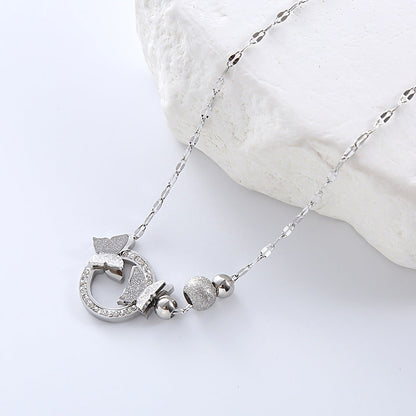 Natural Women Tennis / Diamond Line Circle Bowknot Geometric Stainless Steel Electroplating Bracelets