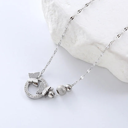 Natural Women Tennis / Diamond Line Circle Bowknot Geometric Stainless Steel Electroplating Bracelets