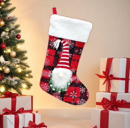 Christmas Half-dimensional Faceless Doll Hanging Ornament Gift Bag Christmas Stocking Christmas Tree Pendant