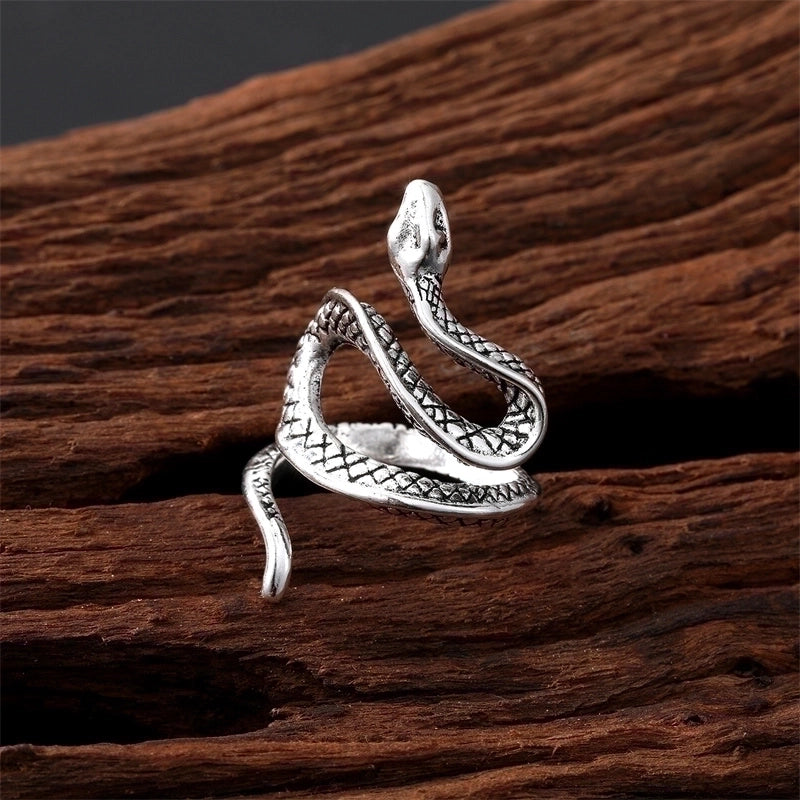 Fashion Snake Lizard 201 Stainless Steel Alloy Rings