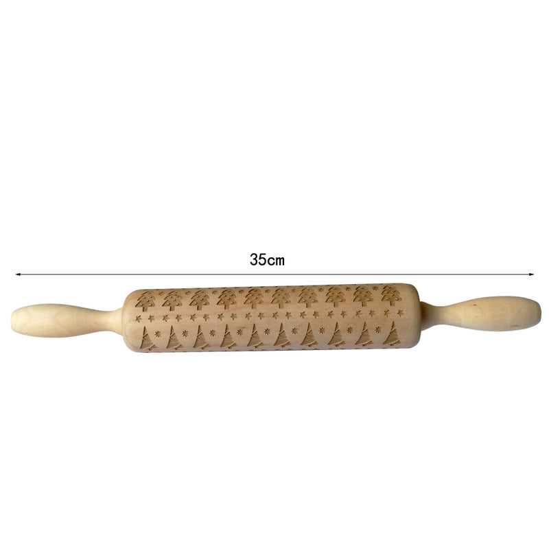 Christmas Cartoon Style Ethnic Style Elk Theaceae/Muhe Rolling Pin 1 Piece