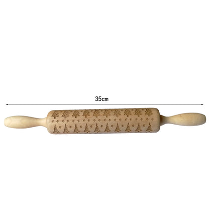Christmas Cartoon Style Ethnic Style Elk Theaceae/Muhe Rolling Pin 1 Piece
