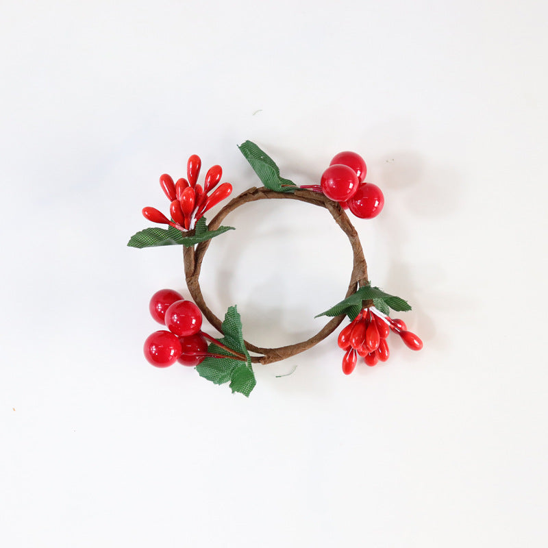 2 Pieces Can Be Matched With Christmas Decoration Pine Needle Napkin Rings For Hotel And Home Use Napkin Holders