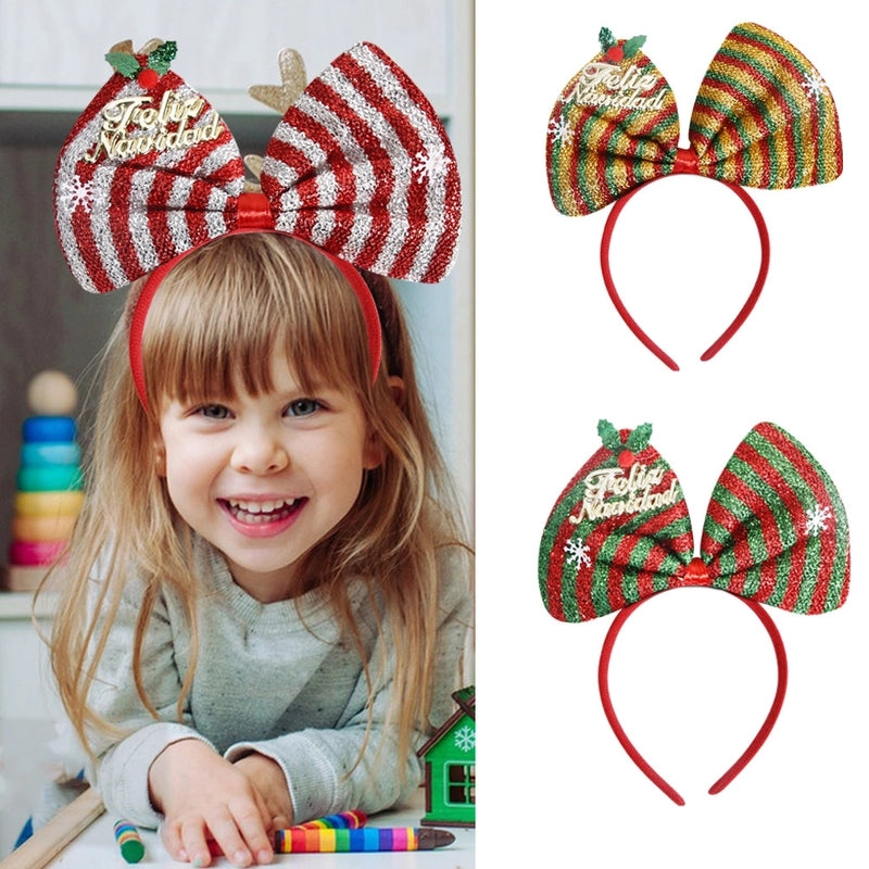 Christmas Cute Sweet Bow Knot Party Headband Party Accessories