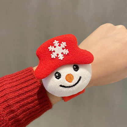 Christmas Cute Santa Claus Elk Alloy Fleece Cloth Tape Holiday Family Gathering Party Party Accessories