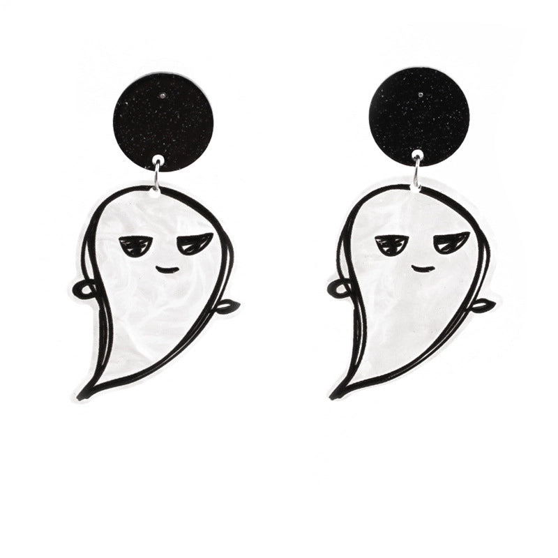Halloween Ghost Skull Pumpkin Earrings