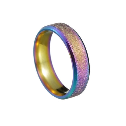 Fashion Geometric 201 Stainless Steel Gold Plated Plating Rings