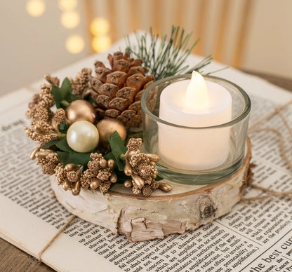 Christmas Pastoral Classic Style Geometric Wood