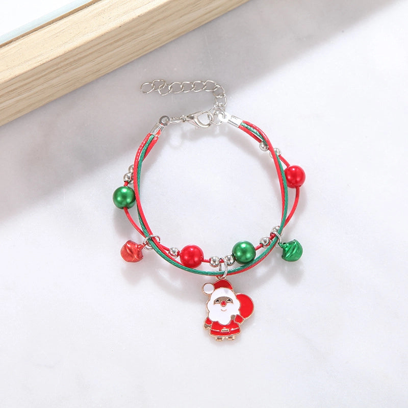 Cute Cartoon Character Alloy Plating Flakes Elk Christmas Women's