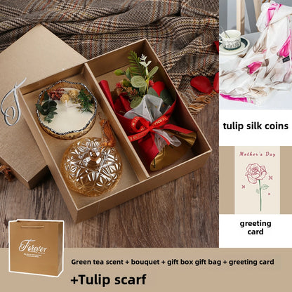 Aromatherapy Candle Gift Box March 8Th Women'S Mother'S Day Gift For Mother And Teacher Practical Niche Advanced Soy Wax