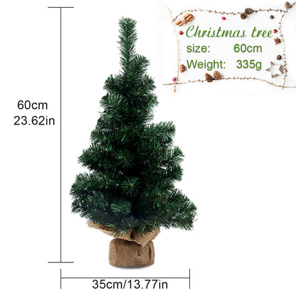 Qihao Christmas Decoration 20cm Christmas Naked Tree Restaurant Coffee Table Holiday Scene Atmosphere Setup Props Supplies