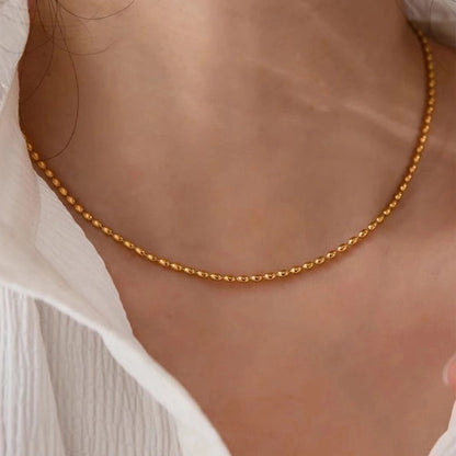 Glam Lady Solid Color 304 Stainless Steel Layered Necklaces