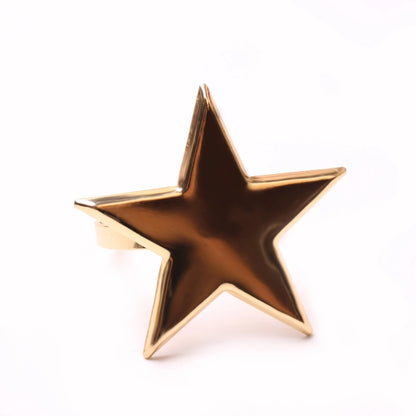 Cute Christmas Tree Santa Claus Alloy Napkin Rings 1 Set Of 6