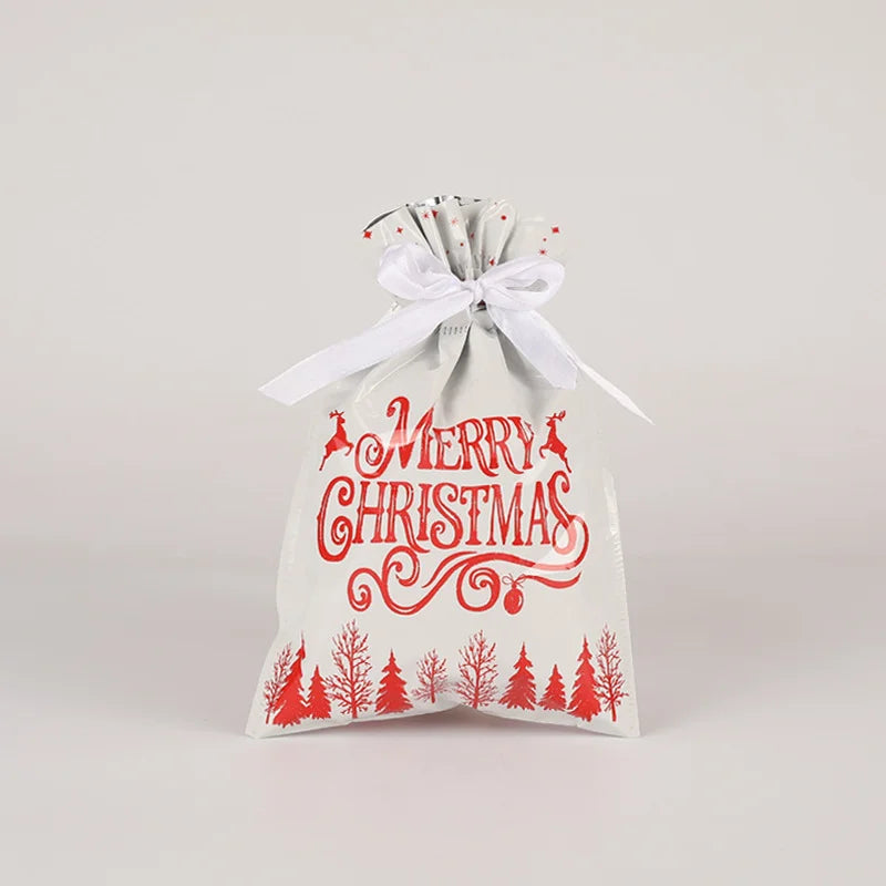 Christmas Gift Bag 2025 Hot Christmas Gift Bag Set Drawstring Bag Candy Bag