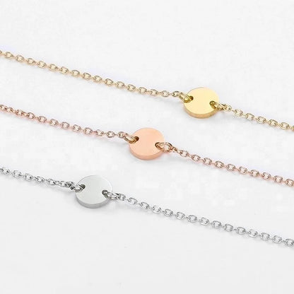 Fashion Geometric Stainless Steel 14K Gold Plated No Inlaid Bracelets In Bulk