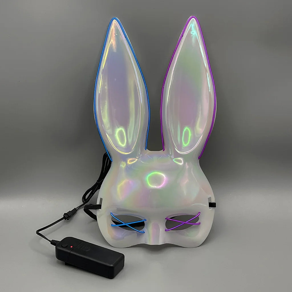 Qualified Glowing Bunny Girl Mask Glowing Mask Cool Costume Mask Party Ball Halloween Costume Prop