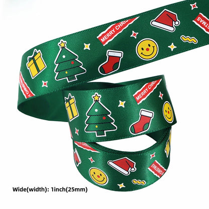 Christmas Ribbon Cake Baking Ribbon Christmas Gift Box Packaging Ribbon Ribbon Bow Christmas Ribbon